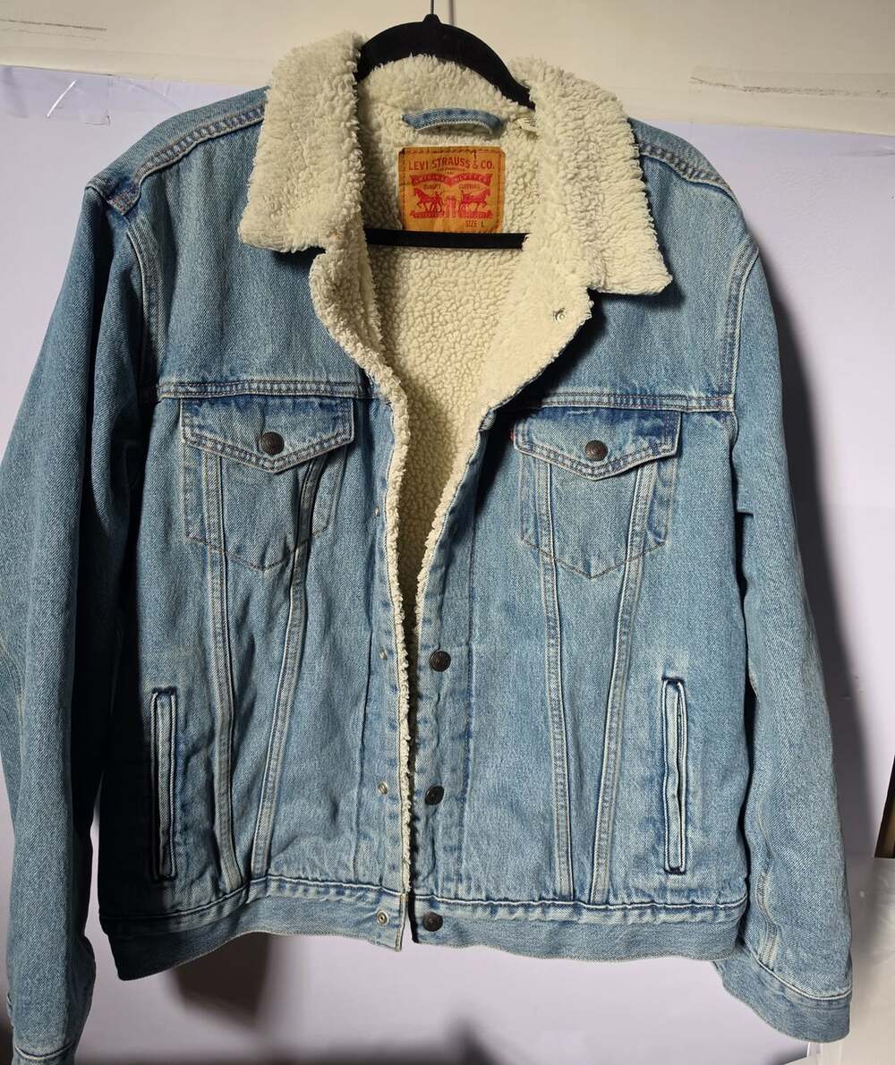 Levi's Type lll Sherpa Trucker Denim Jacket Mens Sz L